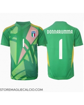 Italia Gianluigi Donnarumma #1 Portiere Maglia Gara Trasferta Repliche Europei 2024